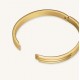 ROSEFIELD Striped Bangle Βραχιόλι χειροπέδα Χρυσό Ανοξείδωτο Ατσάλι JBSBG-J1041
