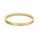 ROSEFIELD Striped Bangle Βραχιόλι χειροπέδα Χρυσό Ανοξείδωτο Ατσάλι JBSBG-J1041