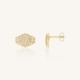 ROSEFIELD Striped Studs Σκουλαρίκια Χρυσό Ανοξείδωτο Ατσάλι JESSG-J1282