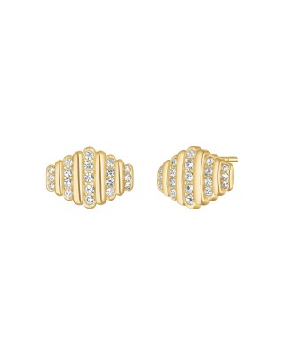 ROSEFIELD Striped Studs Σκουλαρίκια Χρυσό Ανοξείδωτο Ατσάλι JESSG-J1282