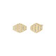 ROSEFIELD Striped Studs Σκουλαρίκια Χρυσό Ανοξείδωτο Ατσάλι JESSG-J1282