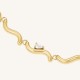 ROSEFIELD Drop Wave Bracelet Βραχιόλι Χρυσό Ανοξείδωτο Ατσάλι JBDWG-J1305
