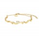 ROSEFIELD Drop Wave Bracelet Βραχιόλι Χρυσό Ανοξείδωτο Ατσάλι JBDWG-J1305