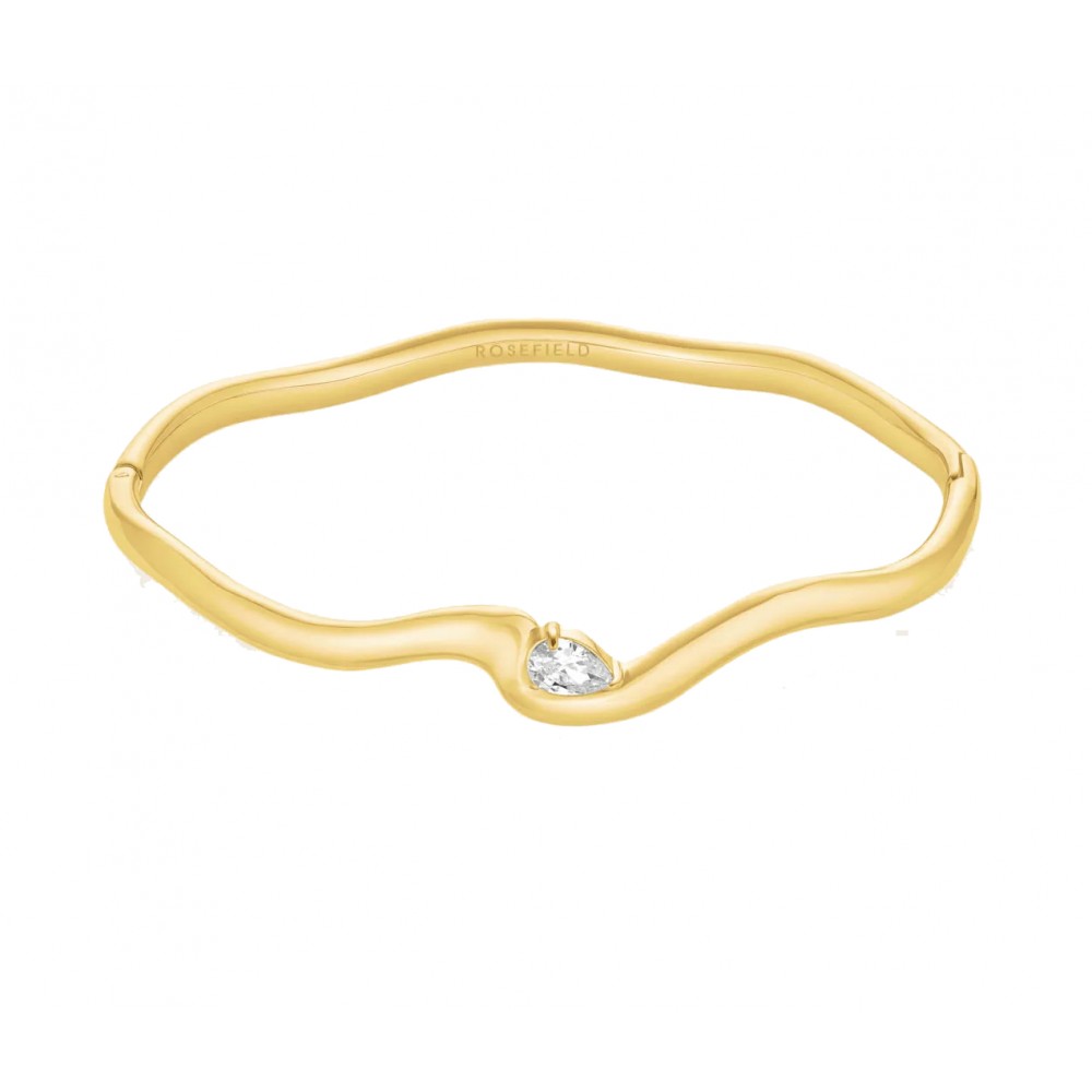 ROSEFIELD Marquise Wave Bangle Βραχιόλι χειροπέδα Χρυσό Ανοξείδωτο Ατσάλι JBMWG-J1303