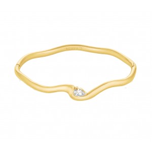 ROSEFIELD Marquise Wave Bangle Βραχιόλι χειροπέδα Χρυσό Ανοξείδωτο Ατσάλι JBMWG-J1303
