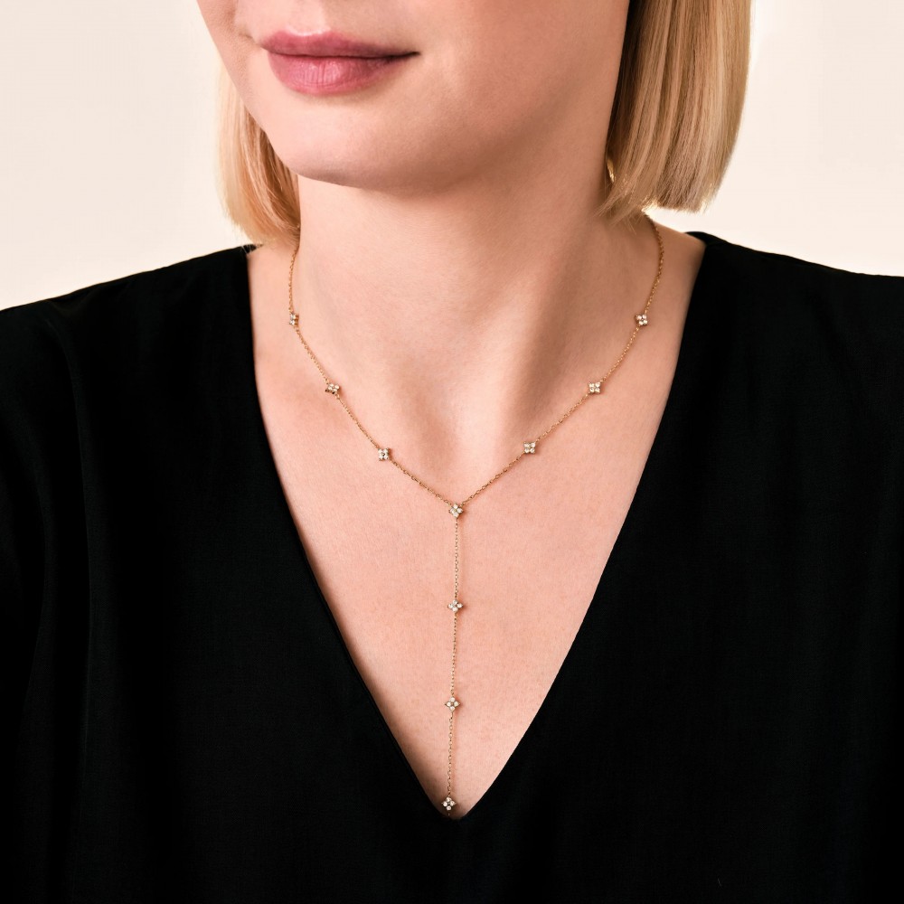 ROSEFIELD Crystal Star Necklace Κολιέ Χρυσό Ανοξείδωτο Ατσάλι JNDLG-J1357 ROSEFIELD Crystal Star Necklace Κολιέ Χρυσό Ανοξείδωτο Ατσάλι JNDLG-J1357