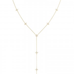 ROSEFIELD Crystal Star Necklace Κολιέ Χρυσό Ανοξείδωτο Ατσάλι JNDLG-J1357