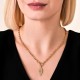 ROSEFIELD Striped Pendant Necklace Κολιέ Χρυσό Ανοξείδωτο Ατσάλι JNSBG-J1285