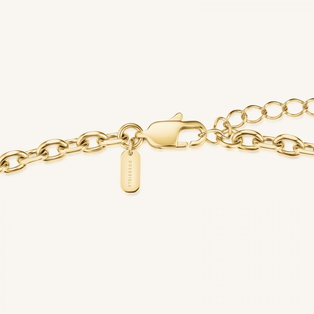 ROSEFIELD Striped Pendant Necklace Κολιέ Χρυσό Ανοξείδωτο Ατσάλι JNSBG-J1285
