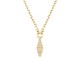 ROSEFIELD Striped Pendant Necklace Κολιέ Χρυσό Ανοξείδωτο Ατσάλι JNSBG-J1285