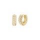 ROSEFIELD Striped Hoops Σκουλαρίκια Κρίκοι Χρυσό Ανοξείδωτο Ατσάλι JESCG-J1280