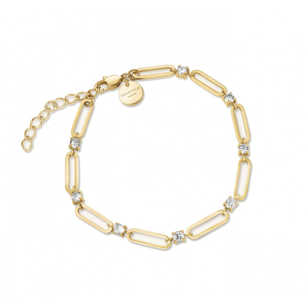 ROSEFIELD Round Stones Bracelet Βραχιόλι Χρυσό Ανοξείδωτο Ατσάλι JBRCG-J1024