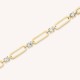 ROSEFIELD Round Stones Bracelet Βραχιόλι Χρυσό Ανοξείδωτο Ατσάλι JBRCG-J1024