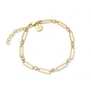 ROSEFIELD Round Stones Bracelet Βραχιόλι Χρυσό Ανοξείδωτο Ατσάλι JBRCG-J1024