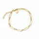 ROSEFIELD Round Stones Bracelet Βραχιόλι Χρυσό Ανοξείδωτο Ατσάλι JBRCG-J1024