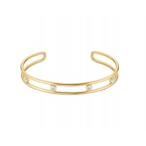 ROSEFIELD Crystal Bangle Βραχιόλι χειροπέδα Χρυσό Ανοξείδωτο Ατσάλι JB4CG-J1174