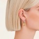 ROSEFIELD Crystal Duotone Earrings Σκουλαρίκια Δίχρωμο Ανοξείδωτο Ατσάλι JECCD-J1049