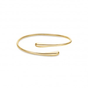 ROSEFIELD Hugged Bangle Βραχιόλι χειροπέδα Χρυσό Ανοξείδωτο Ατσάλι JBCBG-J1047