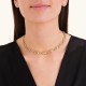 ROSEFIELD Pearl Link Necklace Κολιέ Χρυσό Ανοξείδωτο Ατσάλι Πέρλες JNPLG-J1294