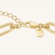 ROSEFIELD Pearl Link Necklace Κολιέ Χρυσό Ανοξείδωτο Ατσάλι Πέρλες JNPLG-J1294