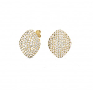 ROSEFIELD Pave Studs Σκουλαρίκια Χρυσό Ανοξείδωτο Ατσάλι JEPBG-J1222