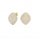 ROSEFIELD Pave Studs Σκουλαρίκια Χρυσό Ανοξείδωτο Ατσάλι JEPBG-J1222