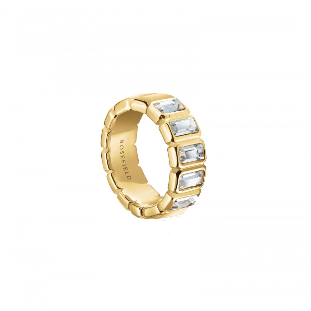 ROSEFIELD Octagon Ring Δαχτυλίδι Ανοξείδωτο Ατσάλι JRIO54G-J1137