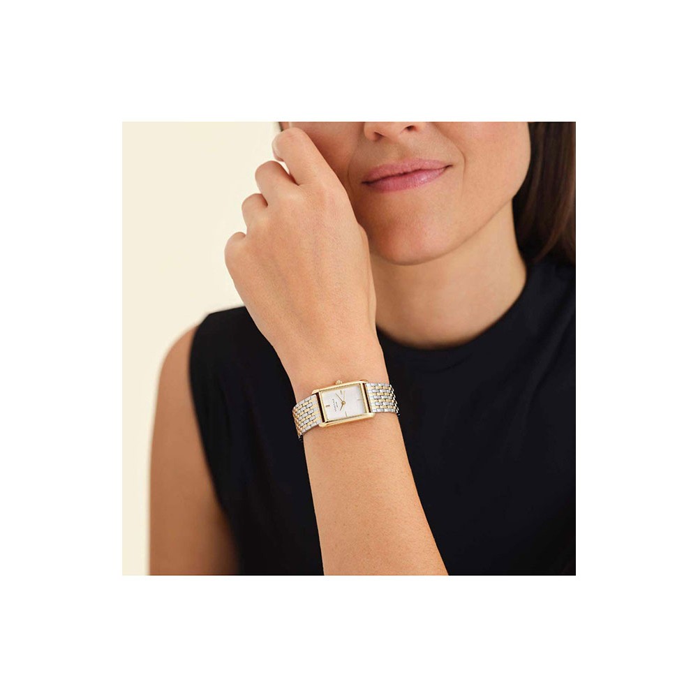 ROSEFIELD Heirloom Duotone Ρολόι Δίχρωμο Ατσάλι Μπρασελέ HWDSG-H03