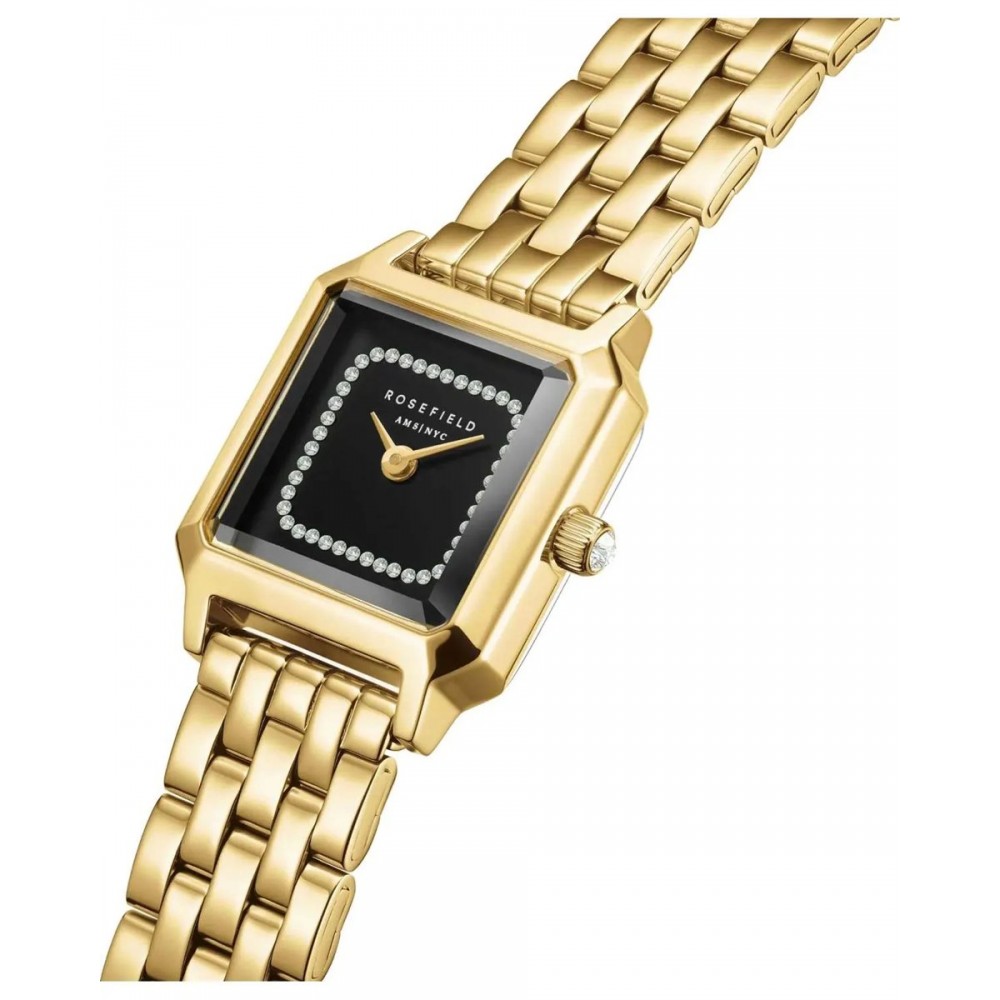 ROSEFIELD Boxelle Crystals Gold Ρολόι Χρυσό Ατσάλι Μπρασελέ BBGSG-B09 ROSEFIELD Boxelle Crystals Gold Ρολόι Χρυσό Ατσάλι Μπρασελέ BBGSG-B09