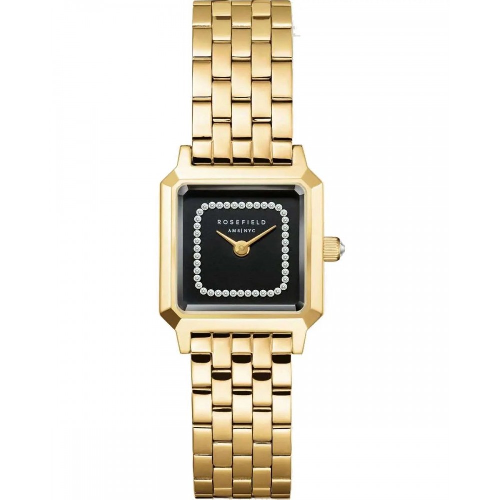 ROSEFIELD Boxelle Crystals Gold Ρολόι Χρυσό Ατσάλι Μπρασελέ BBGSG-B09 ROSEFIELD Boxelle Crystals Gold Ρολόι Χρυσό Ατσάλι Μπρασελέ BBGSG-B09