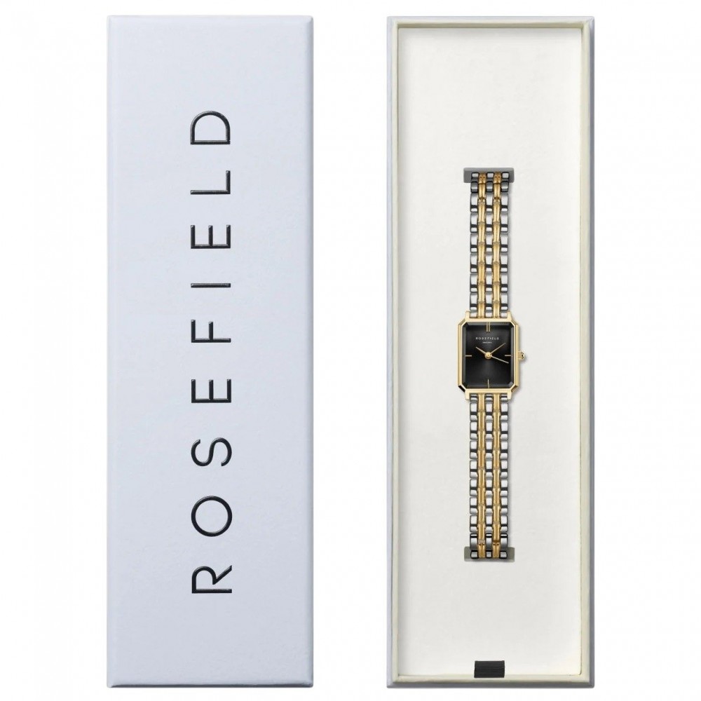 ROSEFIELD Octagon XS Ρολόι Δίχρωμο Ατσάλι Μπρασελέ OBDSG-O88