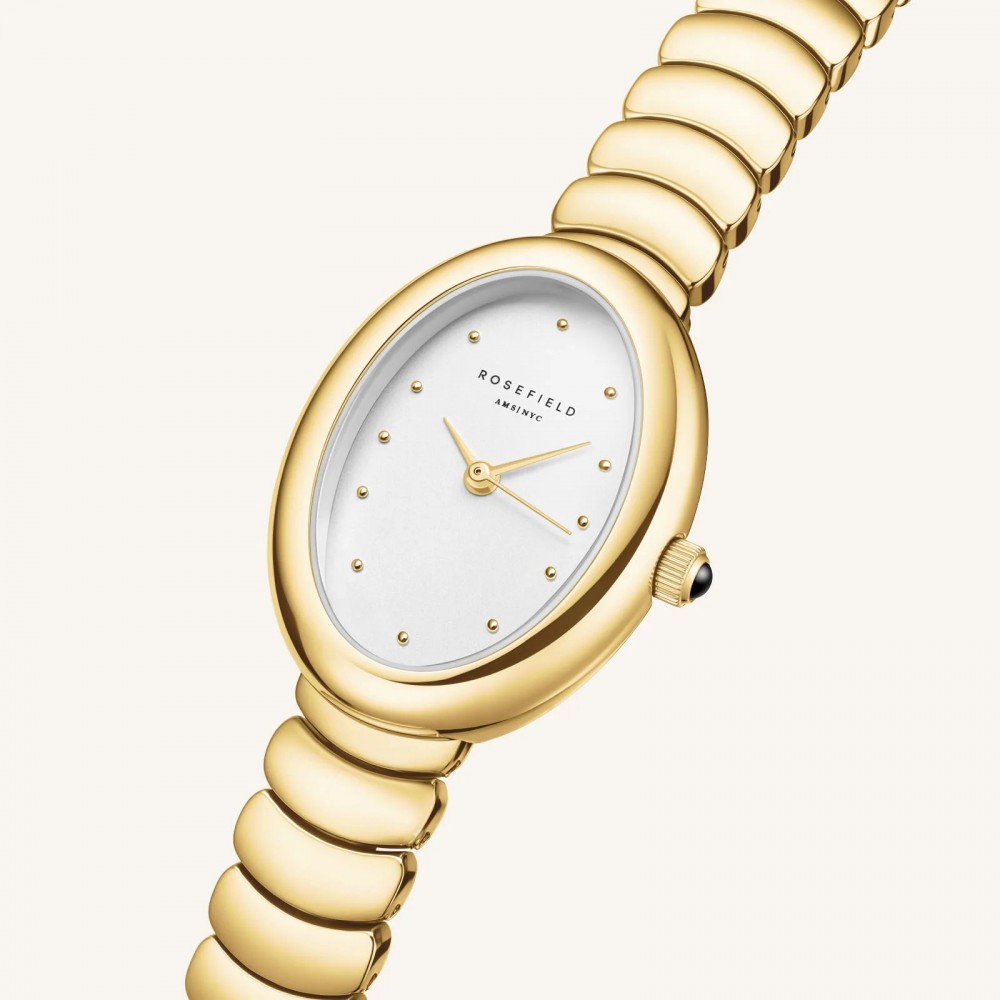 ROSEFIELD Ovale Gold Ρολόι Χρυσό Ατσάλι Μπρασελέ OVWGSG-OV19 ROSEFIELD Ovale Gold Ρολόι Χρυσό Ατσάλι Μπρασελέ OVWGSG-OV19
