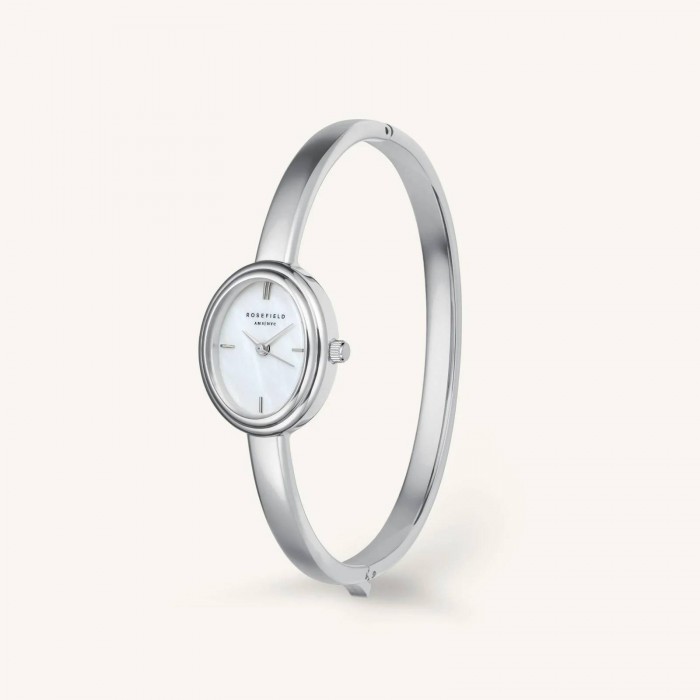 ROSEFIELD Bangle S Silver Ρολόι Χειροπέδα Ασημί Ατσάλι Μπρασελέ STWSSS-ST07