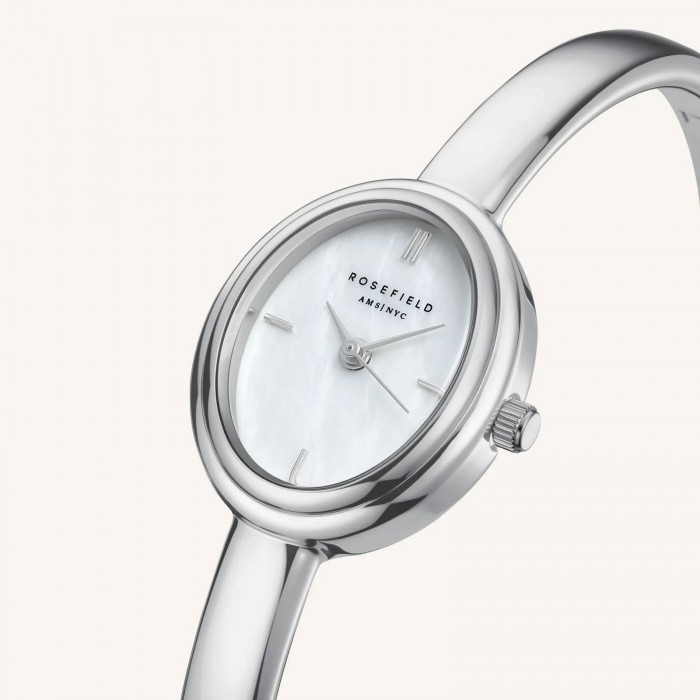 ROSEFIELD Bangle S Silver Ρολόι Χειροπέδα Ασημί Ατσάλι Μπρασελέ STWSSS-ST07