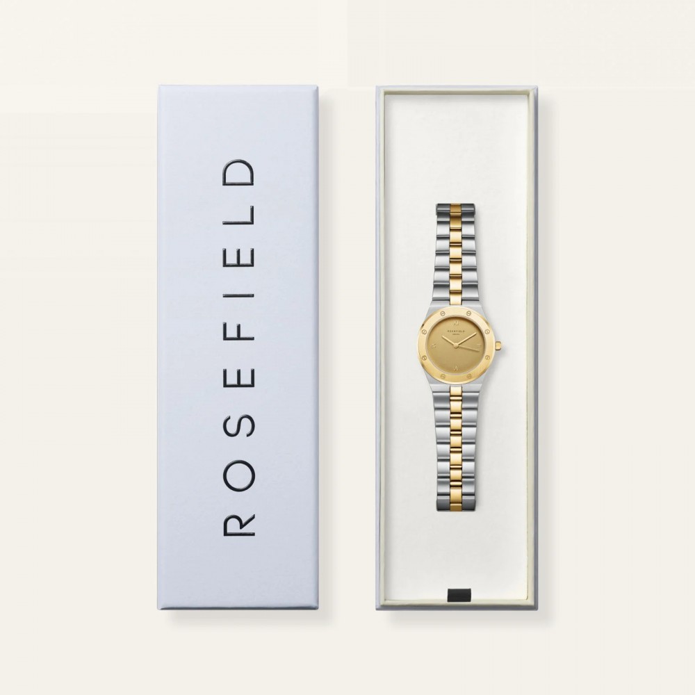 ROSEFIELD Rose Duotone Γυναικείο Ρολόι Δίχρωμο Ατσάλι Μπρασελέ SPCDSD-SP05
