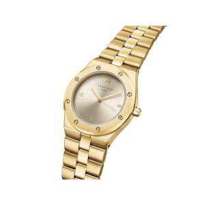 ROSEFIELD Γυναικείο Ρολόι Χρυσό Ατσάλι Μπρασελέ SPCGSG-SP01