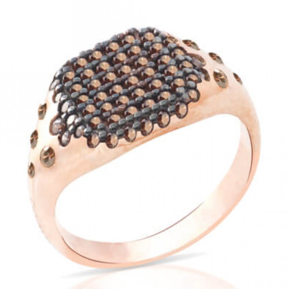 SOGNI δαχτυλίδι σεβαλιέ Ασήμι 925 Ζιργκόν AN039RBW