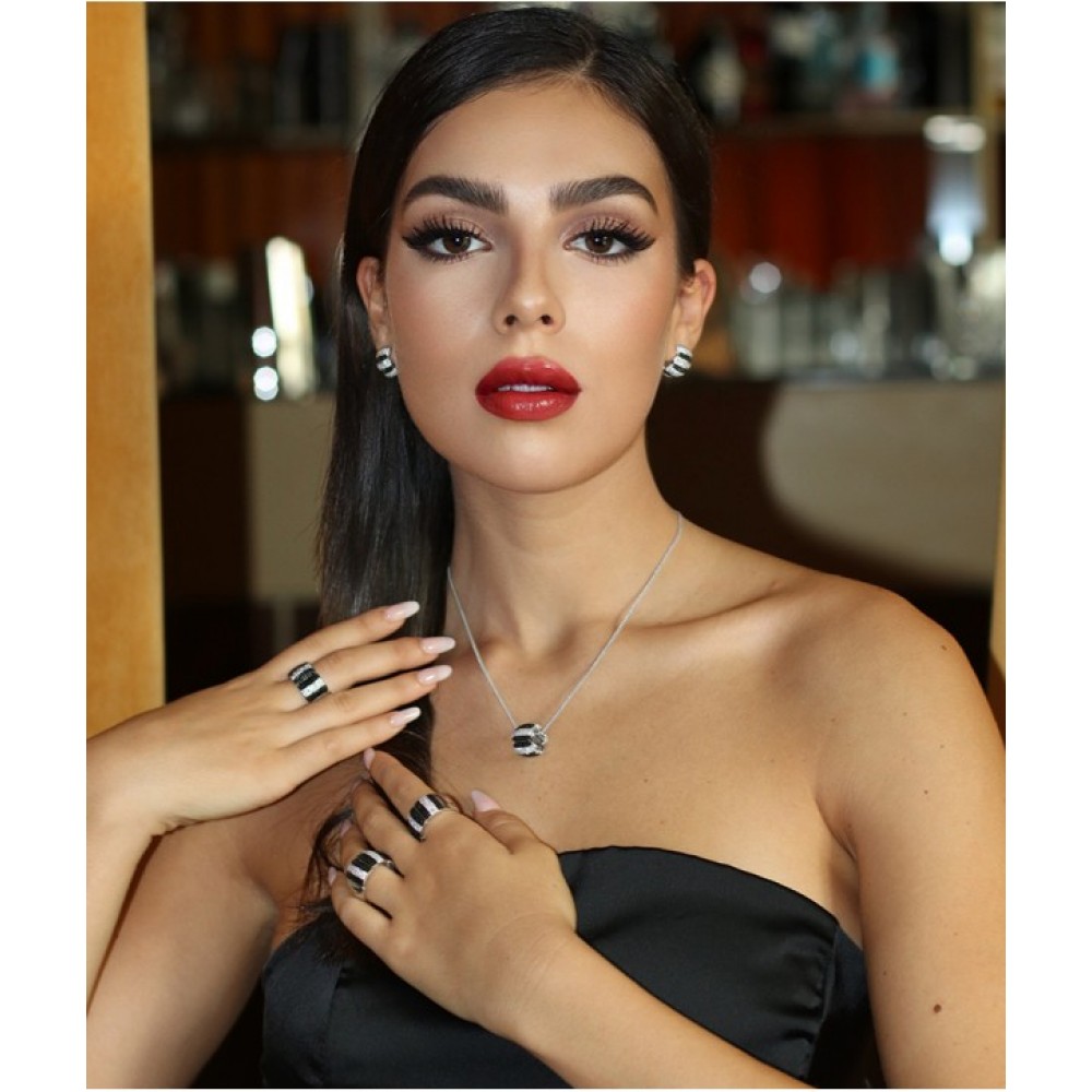 SOGNI Κολιέ Ασήμι 925   Ζιργκόν CL085BBG