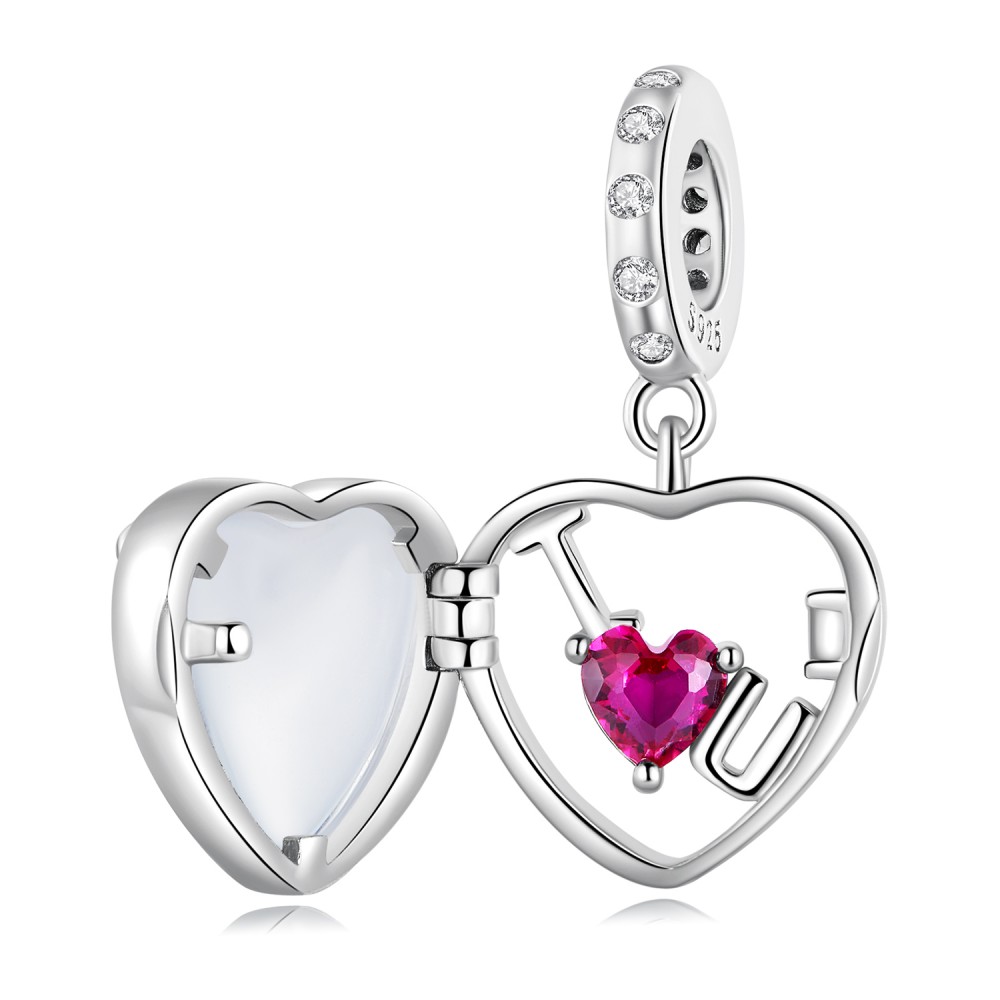 Silver me Loving hanging bead Ασήμι 9073