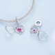 Silver me Loving hanging bead Ασήμι 9073