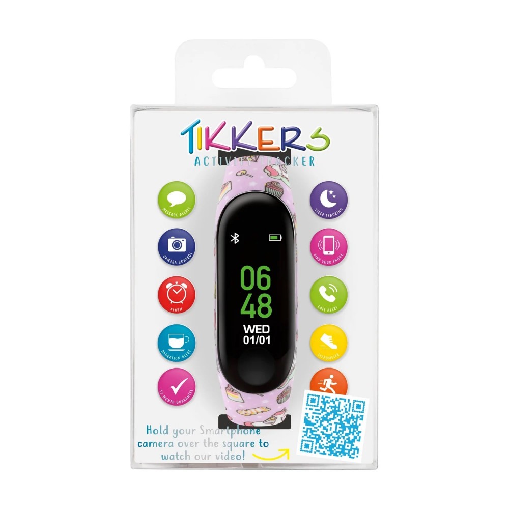TIKKERS Παιδικό Ρολόι Smartwatch μωβ Λουράκι καουτσούκ TKS01-0004