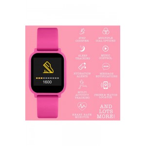 TIKKERS Εφηφικό Ρολόι Smartwatch Φούξια Λουράκι καουτσούκ TKS10-0003