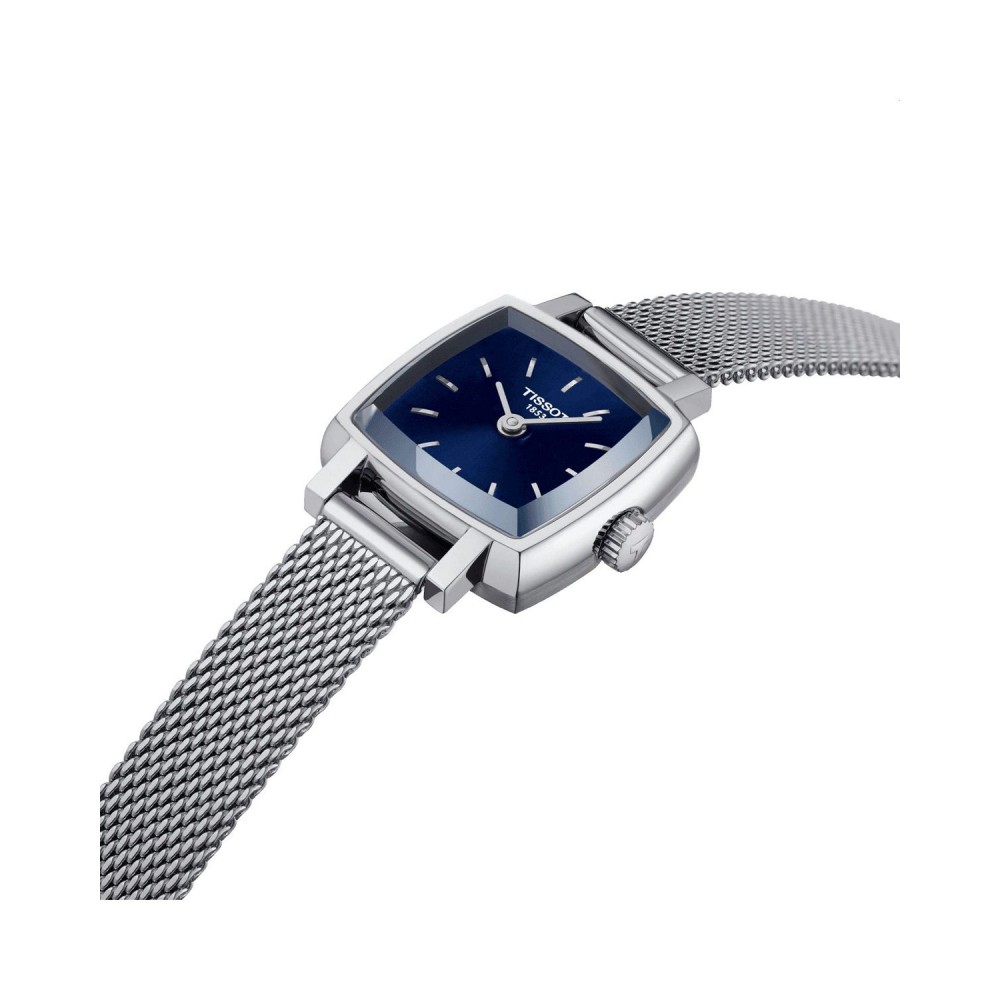 TISSOT T-Lady Lovely Square Ρολόι Γυναικείο Ασημί Ανοξείδωτο Ατσάλι Mesh μπρασελέ T0581091104100