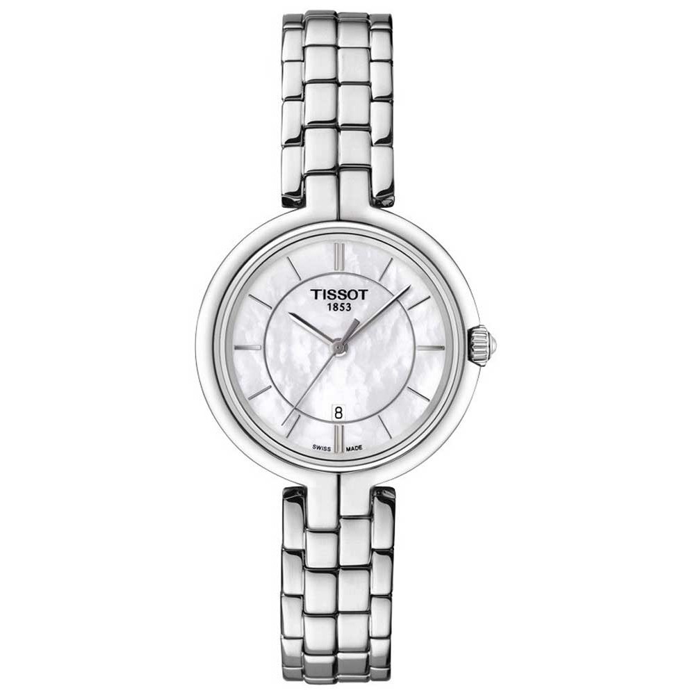 TISSOT T-Lady Flamingo Ρολόι Γυναικείο Ασημί Ανοξείδωτο Ατσάλι μπρασελέ T0942101111100