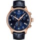TISSOT T-Sport Chrono XL Classic Ρολόι Ανδρικό Μπλε Δερμάτινο Λουράκι T1166173604200