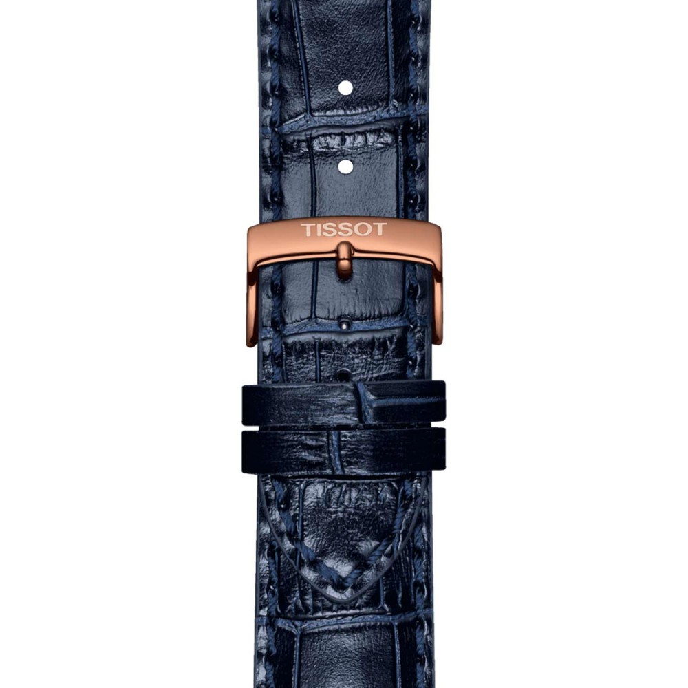 TISSOT T-Sport Chrono XL Classic Ρολόι Ανδρικό Μπλε Δερμάτινο Λουράκι T1166173604200