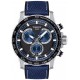 TISSOT T-Sport Superport Χρονογράφος Ρολόι Ανδρικό Μπλε Υφασμάτινο Λουράκι T1256171705103