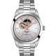 TISSOT T-Classic Open Heart Powermatic 80 Ρολόι Ανδρικό Ασημί Ανοξείδωτο Ατσάλι μπρασελέ T1274071103101