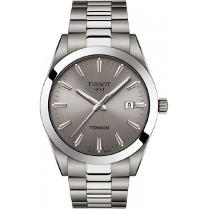 TISSOT T-Classic Gentleman Ρολόι Ανδρικό Ασημί Μπρασελέ Τιτανίου T1274104408100
