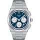TISSOT T-Classic PRX 40mm Powermatic 80 Χρονογράφος Ρολόι Ασημί Ανοξείδωτο Ατσάλι μπρασελέ T1374271104100